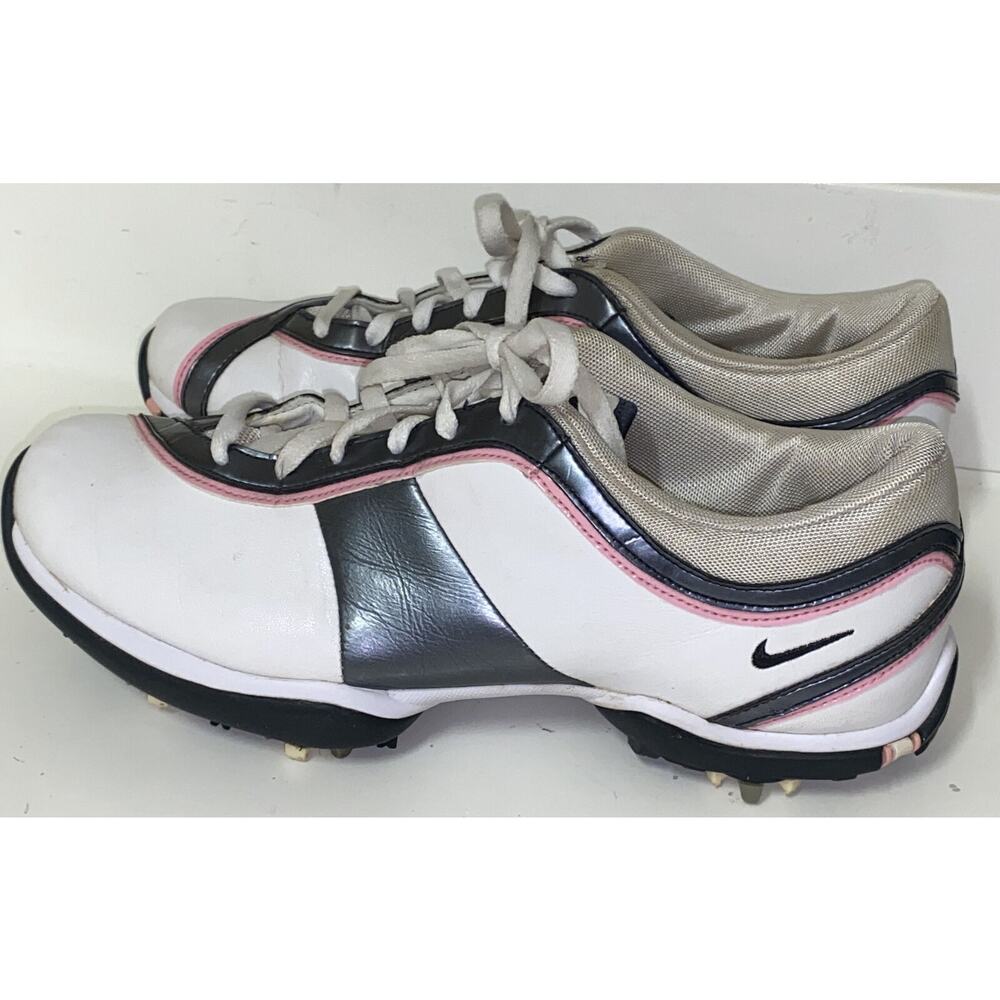 Nike Women’s Tac Golf Shoes US Size 7 White‎ 335940-101 Spikes Lace Up Low Top
